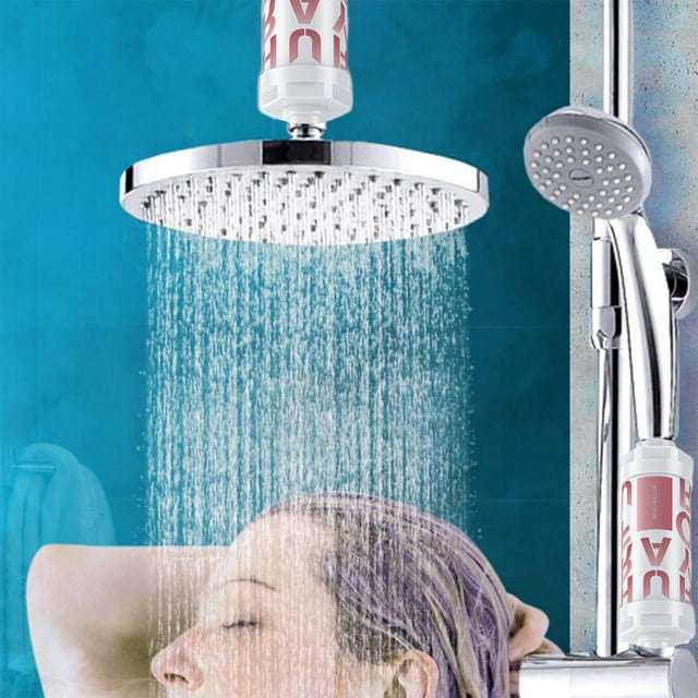 Universal Shower Filter with Perfume and VC Filtration, Water Descaling Purification for Bathing, Multi-Stage Cleaning Maintains Water Pressure Easy Install