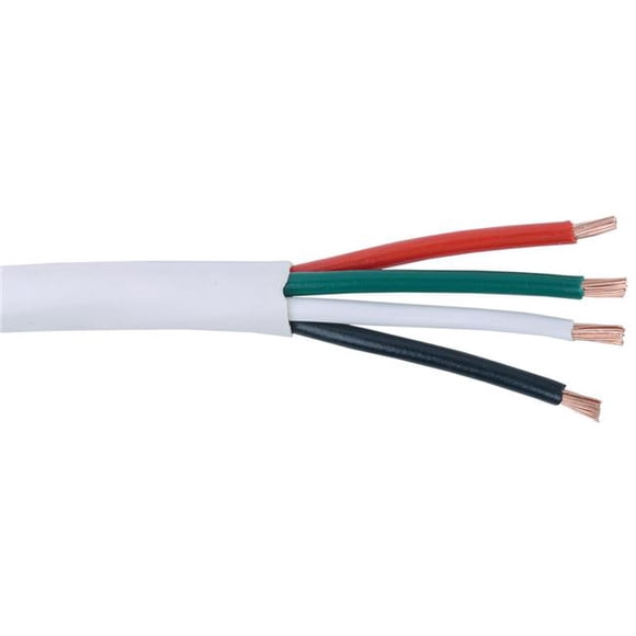 Fil et Câble Liberty 16-4C-HT HomeTrax Économique 16 AWG 4 Conducteurs Boîte de Câble de Haut-Parleur, Blanc