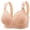 Beige, variant on Bras for Women No Underwire, Plus Size Lingerie with Adjustable Wide Straps, Full Coverage Lace Lifting Bra, Side Smoothing Support Comfort Bra, 1-Pack