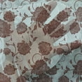 thumbnail image 3 of Floral Tulle Curtains with Rod Pocket, Ornamental Flowers Design with Curvy Swirled Branches and Leaves Vintage Art, Sheer Drape for Wedding Party 2 Panels, 7 Sizes, Pale Blue Brown, by Ambesonne, 3 of 3