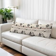 thumbnail image 2 of Japanese Style Body Pillow Covers 20"x60", Vintage Cartoon Cat House Trees Flowers Soft Brushed Microfiber Breathable Throw Pillow Covers, Decorative Pillowcase with Zipper for Couch Sofa Bedroom, 2 of 9