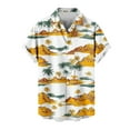 thumbnail image 5 of ZRGHAOYLQ Hawaiian Shirts for Men Gold Palm Beach Casual Shirt Tropical Summer Short Sleeve Vacation Shirt Plus Size Lapel Button Down Tops, 5 of 6