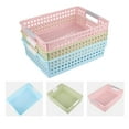 thumbnail image 5 of GOOHOCHY Plastic File Basket for Office Document Organizer with Assorted Colors and Smooth Surface 3 Pieces, 5 of 8