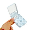 thumbnail image 4 of Unique Bargains 1 Set Contact Lens Case Simple Rectangular Lens Storage Case Blue, 4 of 5