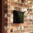 thumbnail image 5 of Architectural Mailboxes Townhouse Locking, Galvanized Steel, Small, Wall-Mount Mailbox in Black, 5 of 9