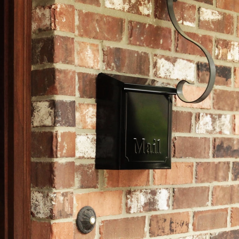 Boîte Aux Lettres Chelsea à Poser Au Mur – Noir, Avec Verrouillage Par Serrure