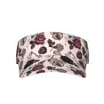thumbnail image 3 of Balery Retro Red Black Roses Sport Wear Athletic Visor Sun Sports Visor Hat Visor Adjustable Cap for Women and Men (One Size), 3 of 8