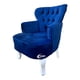 thumbnail image 2 of Sillón Individual Vintage MARDAM Azul Rey Terciopelo, 2 of 4