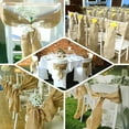 thumbnail image 4 of Efavormart 5 Pack | Natural Jute Faux Burlap Chair Sashes, Boho Chic Linen Decor - 6"x108", 4 of 11
