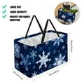 thumbnail image 2 of Snowflake Large Capacity Reusable Foldable Beach Bag | Oxford Cloth Beach Bag, Laundry Organizer, and Decorative Box, 2 of 7