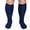 Navy, variant on Lutiedan Plus Size Knee High Socks for Women, Seamless High Stretch Socks, Wide Calf Circumference 40-65cm Socks XXL-7XL,White