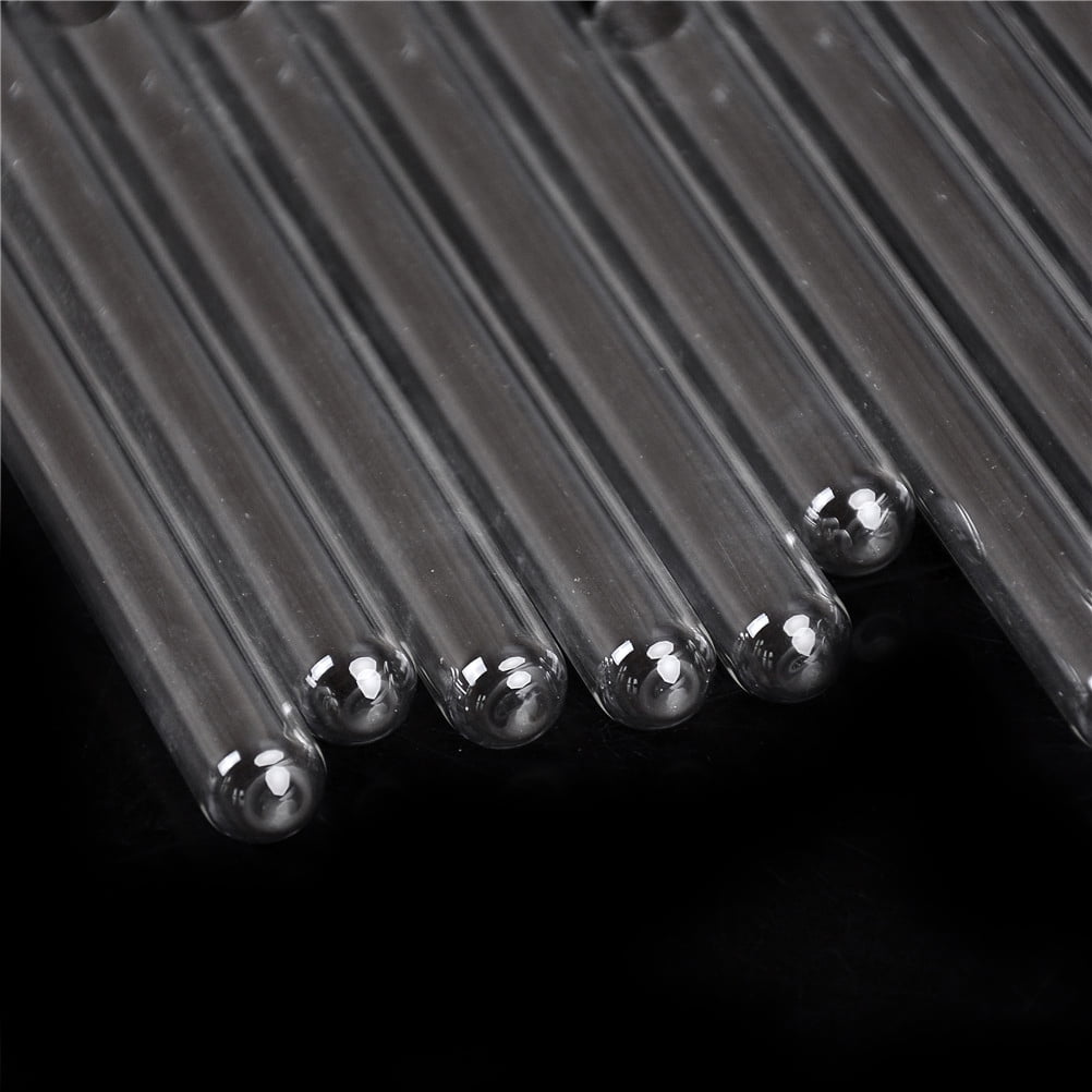 10Pcs 100 mm Pyrex Glass Blowing Tubes 4 Inch Long Thick Wall Test Tube