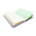 thumbnail image 4 of PU Leather Notebook with Colored Pages Notepad with Colored Paper Medium Size (Light Blue), 4 of 6