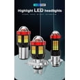 thumbnail image 3 of H6 BA20D H4 P15D LED Motorcycle Headlight Bulb Super Bright 3575 3000LM 12V-80V, 3 of 10
