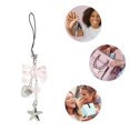 thumbnail image 3 of Unique Bargains 1 Pc Handbag Charms Keychains Bow Five-pointed Star Bag Accessories Pink, 3 of 5