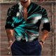 thumbnail image 1 of Camisa hawaiana de manga larga para hombre, ropa de calle, botones, estampado luminoso de árbol de coco en 3D, moda de primavera y otoño, nueva, 1 of 6