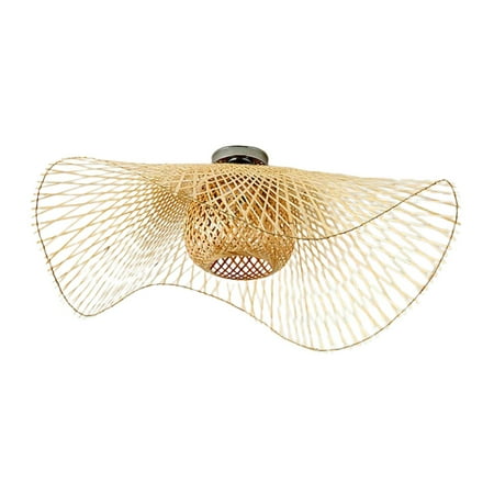 

Bamboo Woven Ceiling Light 14 inch -Bulb Not Included Hand-Woven