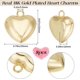 thumbnail image 2 of Caja de 8 dijes de corazón inflado chapados en oro de 18 quilates con forma de gota de amor para hacer joyas, collares, pulseras y manualidades., 2 of 9