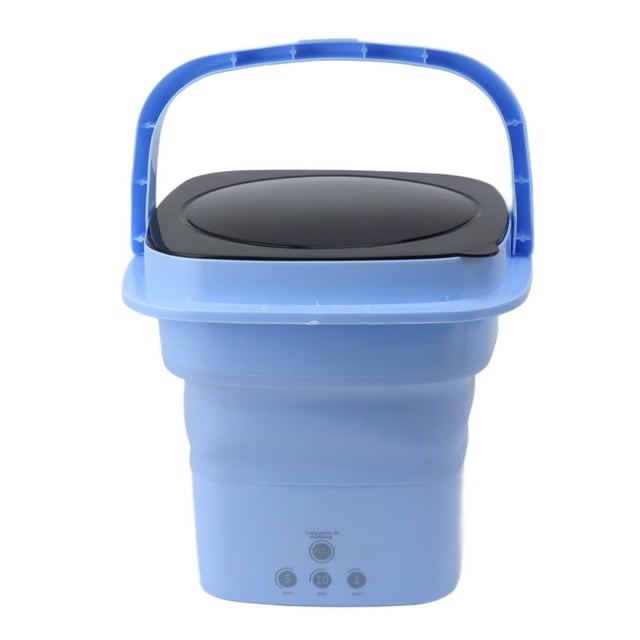 Portable Washing Machine, Mini Foldable Washer with Black Lid Deep Cleaning of Underwear, Baby Clothes and Other Small Clothes for RV Travel Apartment