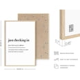 thumbnail image 3 of HAUS AND HUES Funny Wall Décor - Home Office Wall Decor Funny Quotes for Walls Office Wall Decor Quotes Funny Wall Art for Office Home Office Funny Quotes Just Checking In (Framed Beige, 24x36), 3 of 6