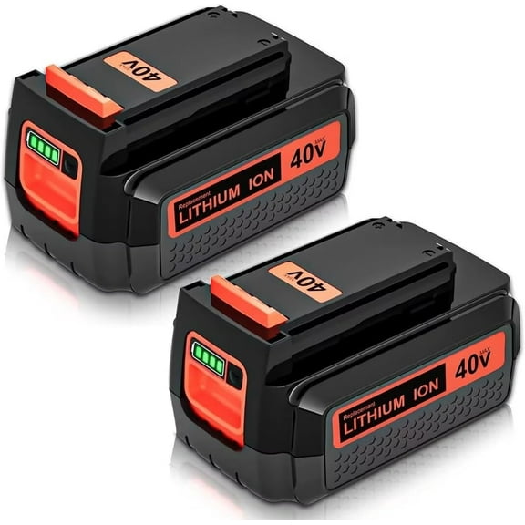 2Pack 40 Volt MAX 3.6Ah Lithium ion Replacement Battery Compatible with Black and Decker 40V Battery LBX2040 LBXR36 LBXR2036 LST540 LCS1240 LBX1540 LST136W 40V Cordless Power Tools