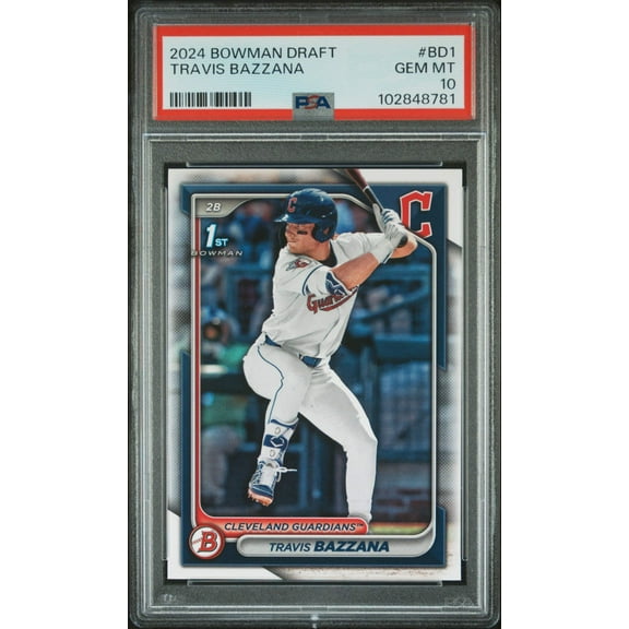Graded 2024 Topps Bowman Draft Travis Bazzana #BD1 Rookie RC Baseball Card PSA 10 Gem Mint