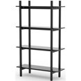 thumbnail image 1 of RST Brands Emery 4-Tier Wood Bookcase in Black, 1 of 4