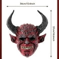thumbnail image 4 of 14 Inch Devil Mask Halloween Headpiece Halloween Indoor Outdoor Decorations,Halloween Pathway Decor for Outdoor Halloween Yard Display(red), 4 of 7