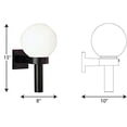 thumbnail image 5 of Progress Lighting P5626-60 Acrylic Globe Outdoor, 8-Inch Width x 15-Inch Height, Black, 5 of 5