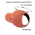 thumbnail image 3 of Holzkary Backless Baseball Cap, Comfortable Fit Adjustable Hat for Ponytail Designs Fashion Breathable Running Hat Female Summer Sunshade Caps Horsetail Visors Hollow Solid Caps, 3 of 3