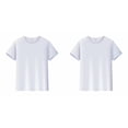 thumbnail image 1 of (Lot de 2) Rinsvye T-Shirts pour Enfants Manches Courtes Garçons Manches Longues Taille 6 Hauts Unisexes Garçon & Fille Col Rond, 1 of 4