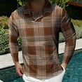 thumbnail image 2 of Vedolay Men Polo Shirt Performance Long Sleeve Polo Shirts with Pocket Coffee,XL, 2 of 4