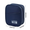thumbnail image 3 of QJUHUNG Storage Pouch for Small Electronics and Accessories Tech Bag Electronic Organizer Case Compatible with Laptop Charger Mouse Cables Hub Power Bank Earphone Toiletries Cosmetics, 3 of 6