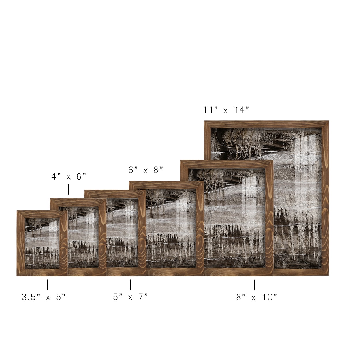 Continuum IV -Framed Print w/glass-Walnut