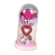 thumbnail image 5 of Decoración de San Valentín Flor de rosa en cúpula de cristal Cubierta de cristal Regalos de cumpleaños, Regalos del día de San Valentín , fondo rosa base rosa, 5 of 8