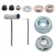 thumbnail image 2 of Cepillo de limpieza para cortacésped, herramienta de limpieza, cepillo fregador para entradas de vehículos, cortacésped eléctrico, accesorios de jardí Adaptador de 10 piezas, 2 of 8
