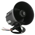 thumbnail image 4 of Bocina de sirena de plástico ABS con cable eléctrico, altavoz de alarma para piscina, centro comercial, escuela, seguridad de 10 a 28 V, 4 of 14