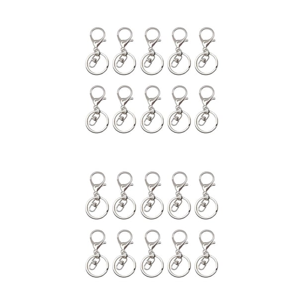 Inteprter 10 pack/lote mosquetones garra de langosta para llavero-accesorios fuertes y funcionales para llave fácil Type7 NO7