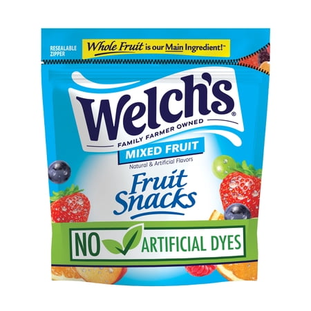 Welch's Fruit Snacks Gluten-Free Mixed Fruit Kids Snacks, Soft Snacks, 28 oz