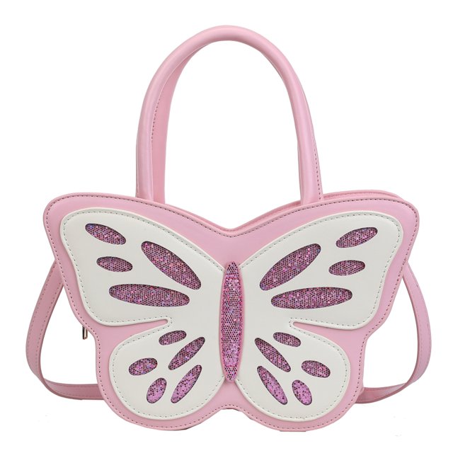 Bolso Mano Versátil Cuero PU Con Corte Mariposa