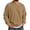 Coffee, variant on Delconic Mens Winter Fleece Crewneck Sweatshirt Long Sleeve Pullover Casual Loose Fit Ribbed Cuffs and Hem Basic Warm Top Beige L