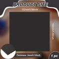 thumbnail image 2 of 5.9x5.9 inch Acetal Copolymer Plastic Sheet Black Smooth Plastic Sheet DIY Plastic Panels for Home Decor Crafts Black Textured & Smooth 3mm Thick, 2 of 6