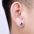 thumbnail image 4 of SmartBy Unisex Rhinestone Stainless Steel Ear Stud Earrings Helix Piercing Jewelry Gift, 4 of 7