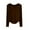 Coffee, variant on XUNKUSGA Women's Clothing Crew Neck Long Sleeve Crop Tops for Women Casual Loose Womens T Shirts Fashion Solid Color Womens Fall Fashion 2025 M-3XL