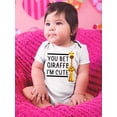 thumbnail image 2 of You Bet I'm Cute Bodysuit Infant -Smartprints Designs,  Newborn, 2 of 4