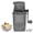 Black, variant on YAHHU Hand Ice Crusher Machine for Home Use with Stainless Steel Blades Manual Hand Crank White Portable 9.4 inches / 23.9 cm
