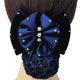 thumbnail image 4 of 4 Uds. Pinza para el pelo para mujer con mariposa, cubierta para moño, pasadores, redecilla para el pelo, lazo de encaje, decoración para el cabello (azul + rojo + negro + marrón), 4 of 5