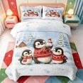 thumbnail image 2 of Manfei Farmhouse Christmas Animals Twin Quilt Set,Xmas Holiday Season Twin Coverlet Set,2pcs,1 Bedspread and 1 Pillowcase, 2 of 7