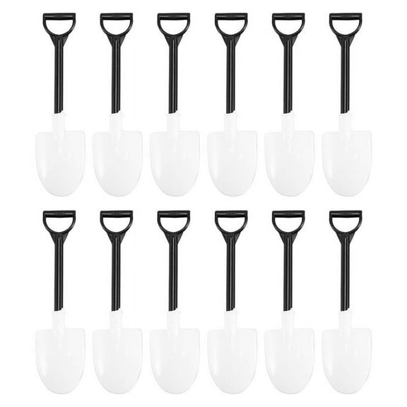 100Pcs Plastic Disposable Mini Shovel Spoon Potted Cake Ice Cream Garden k491