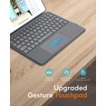 thumbnail image 3 of CHESONA Rugged Keyboard Case for iPad 9th 2022/8th/7th Generation, Magnetic Detachable Case, Premium Trackpad, 15&Acirc;&deg;-180&Acirc;&deg; Adjustable Stand, Portrait/La, 3 of 9